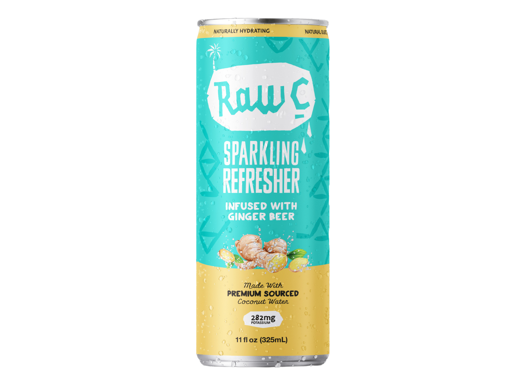 Raw C Sparkling Refresher "Sparkling Coconut Water Infused with Ginger Ale"