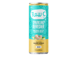 Raw C Sparkling Refresher "Sparkling Coconut Water Infused with Ginger Ale"