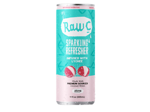 Raw C Sparkling Refresher "Sparkling Coconut Water Infused with Lychee"