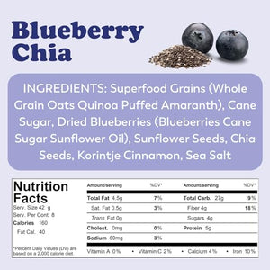 Blueberry Chia Superfood Oatmeal Bags