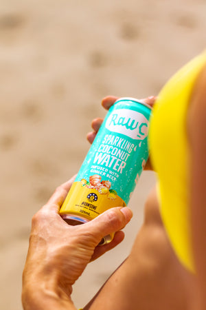 Raw C Sparkling Refresher "Sparkling Coconut Water Infused with Ginger Ale"